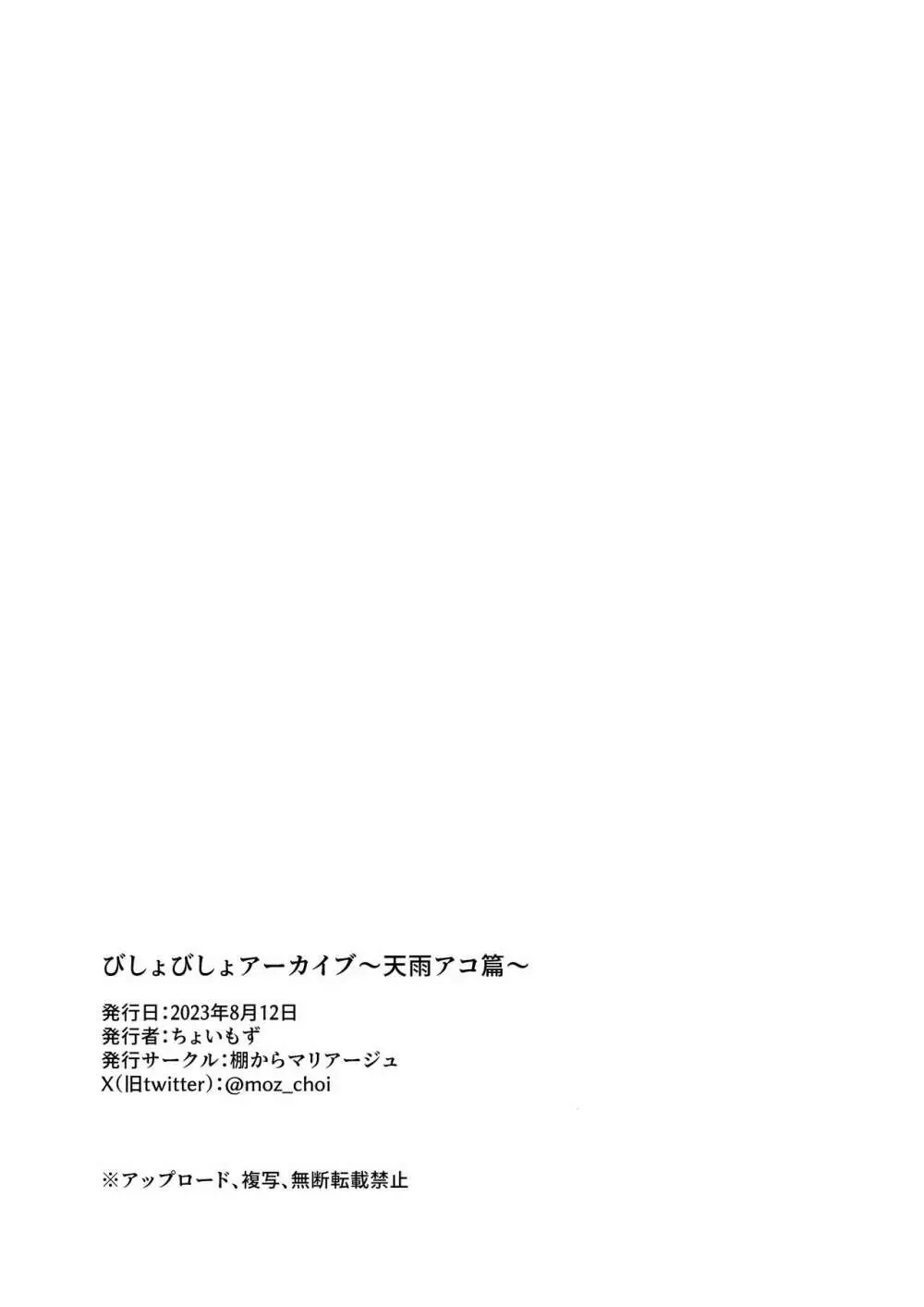 びしょびしょアーカイブ～天雨アコ篇～ Page.22
