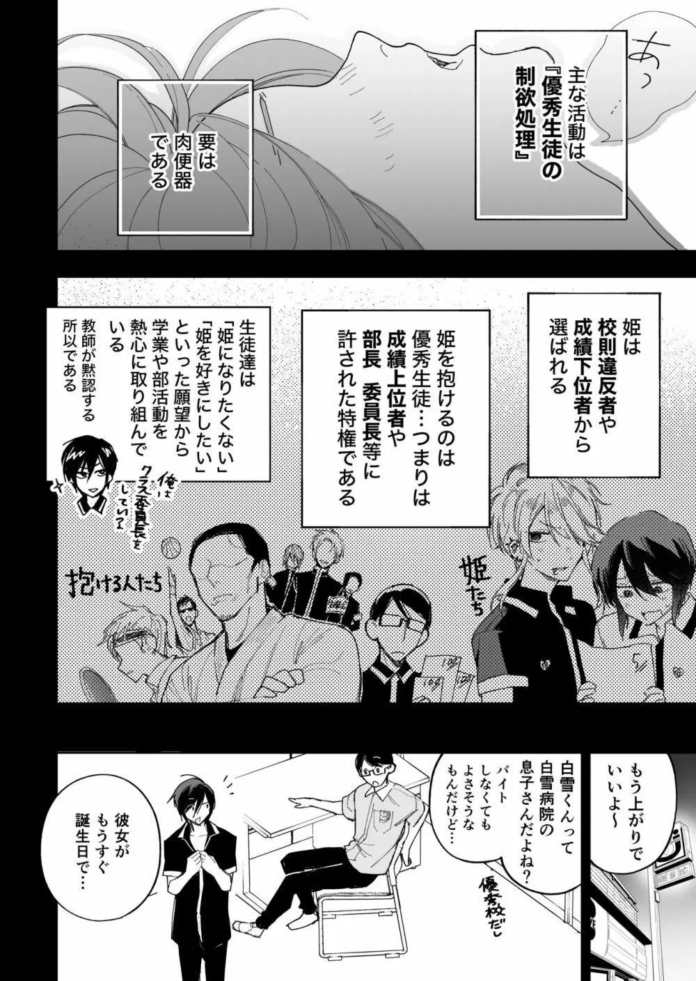 男子校の姫 校則違反者を乳首開発メス化調教 Page.6