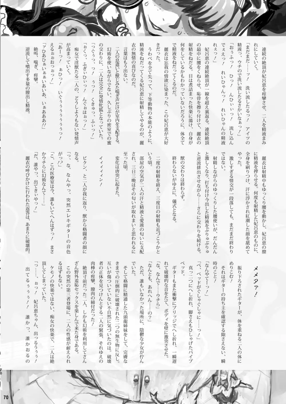 痴女で淫獣 Page.70