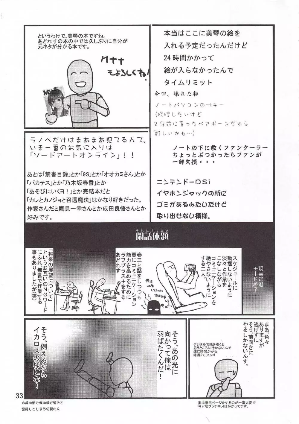 とうま×御坂の萌え同人誌 Page.33