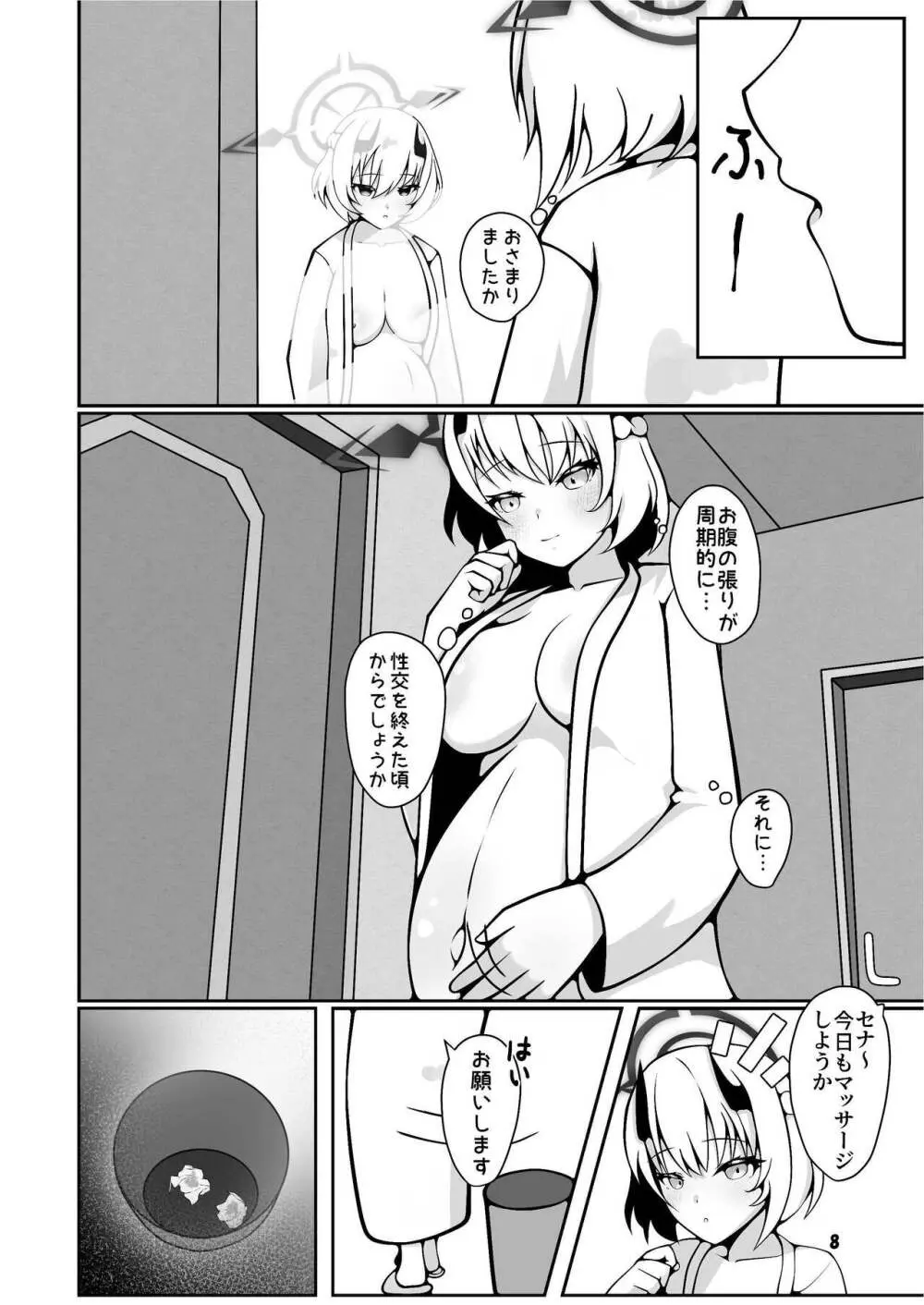 セナが先生に分娩介助してもらう本 Page.8