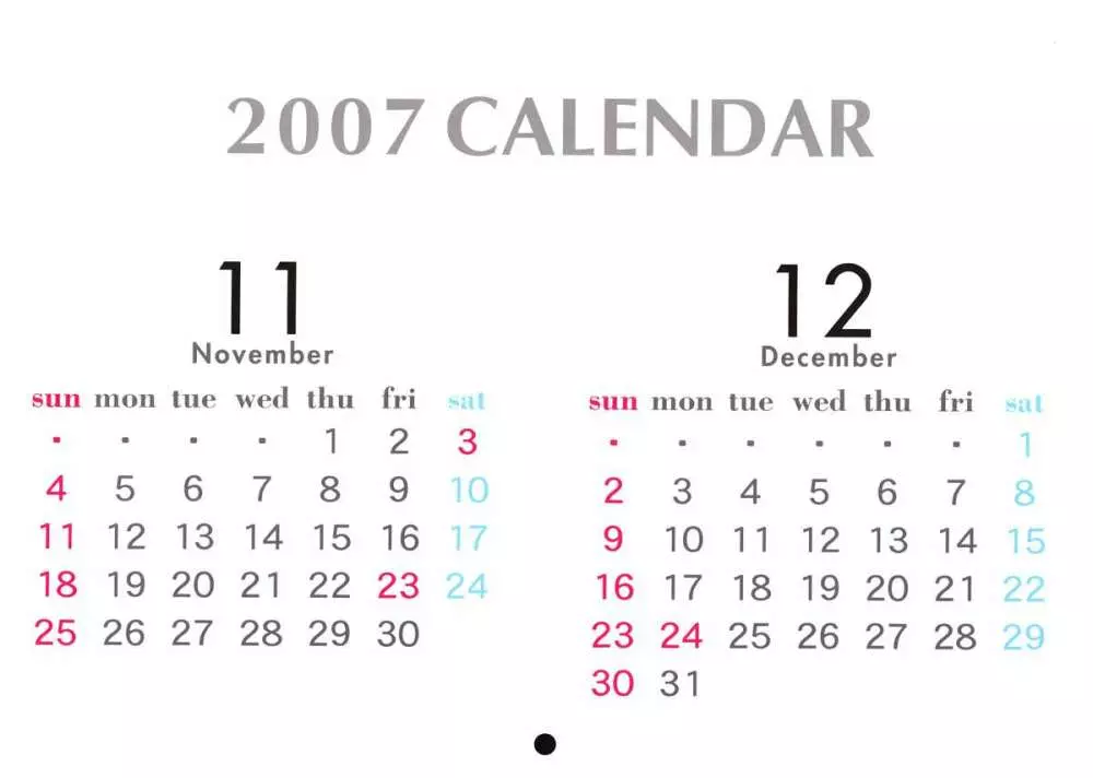 2007 Calendar Page.13