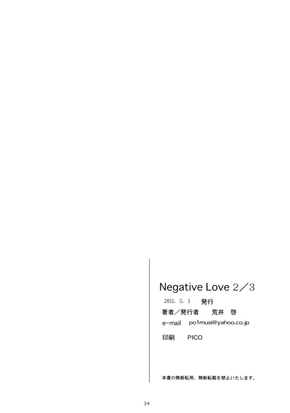 Negative Love 2／3 Page.33