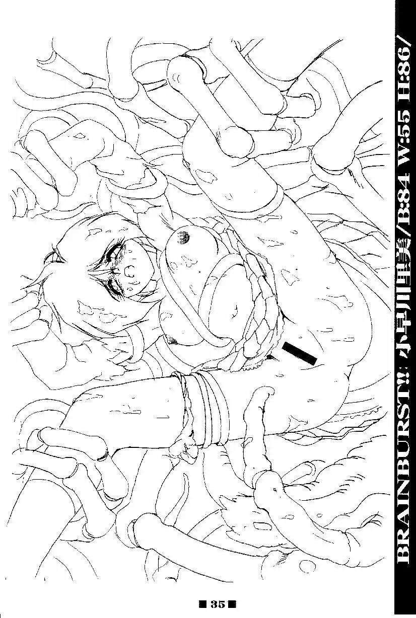(C58) [HQ's, RINGERBELL (梶山弘)] RB WORKS (1) GENM & BRAINBURST!! 淫獣幻夢原画集 Page.35