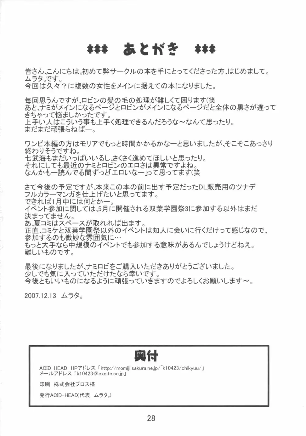 ナミの航海日誌EX ナミロビ Page.29