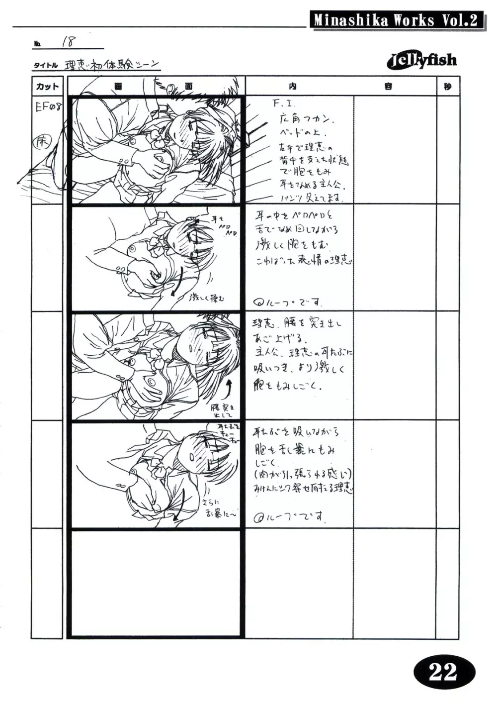 Minasika Works Vol.2 「LOVERS ～恋に落ちたら…～」絵コンテ集 Page.21
