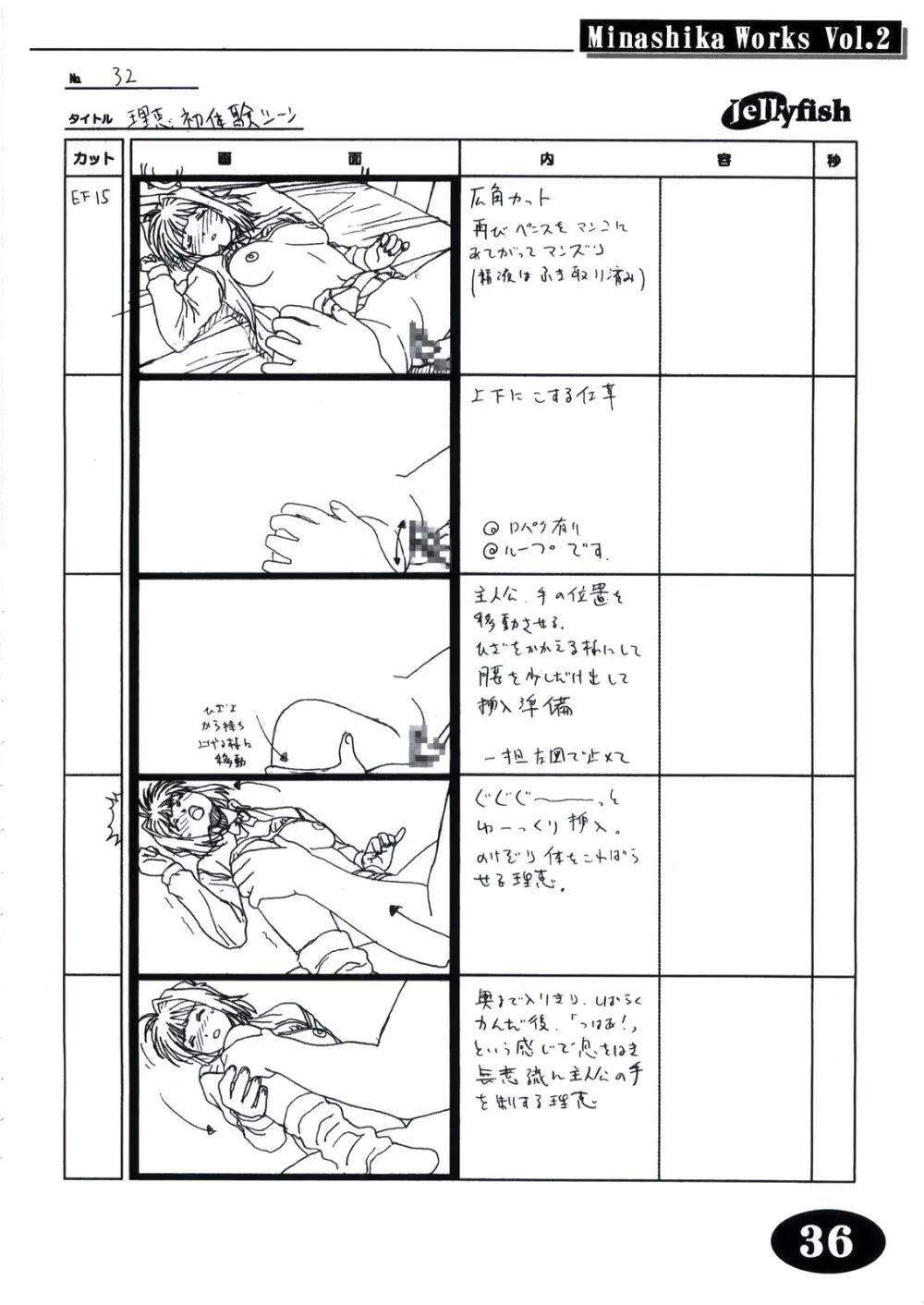 Minasika Works Vol.2 「LOVERS ～恋に落ちたら…～」絵コンテ集 Page.35