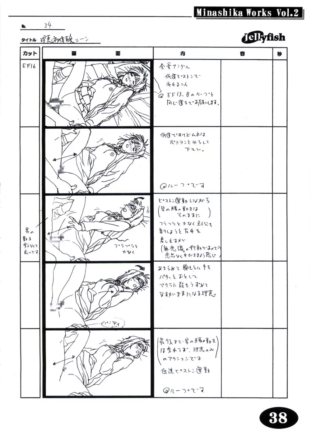 Minasika Works Vol.2 「LOVERS ～恋に落ちたら…～」絵コンテ集 Page.37