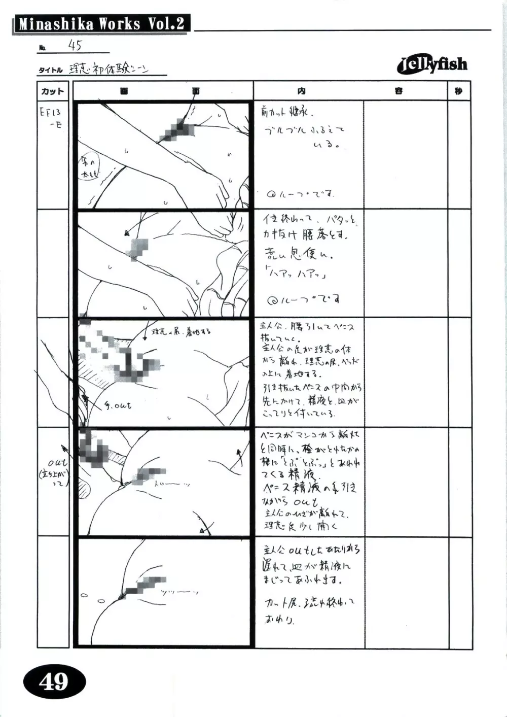 Minasika Works Vol.2 「LOVERS ～恋に落ちたら…～」絵コンテ集 Page.48