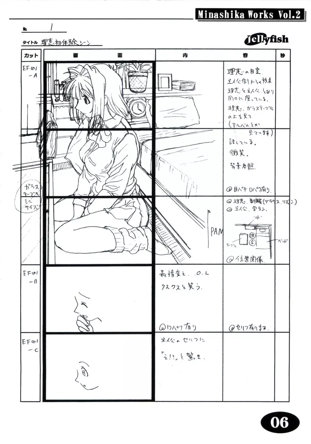 Minasika Works Vol.2 「LOVERS ～恋に落ちたら…～」絵コンテ集 Page.5