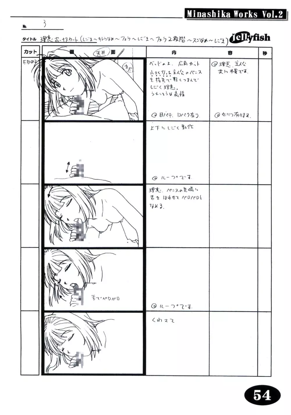 Minasika Works Vol.2 「LOVERS ～恋に落ちたら…～」絵コンテ集 Page.53