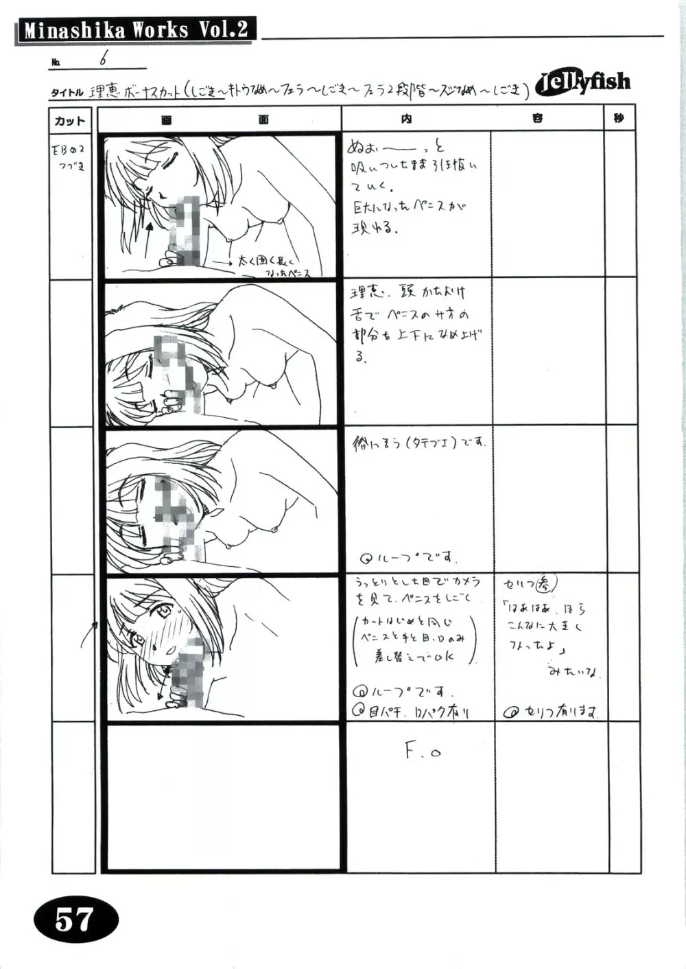 Minasika Works Vol.2 「LOVERS ～恋に落ちたら…～」絵コンテ集 Page.56