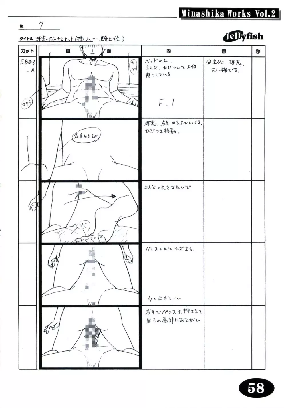 Minasika Works Vol.2 「LOVERS ～恋に落ちたら…～」絵コンテ集 Page.57