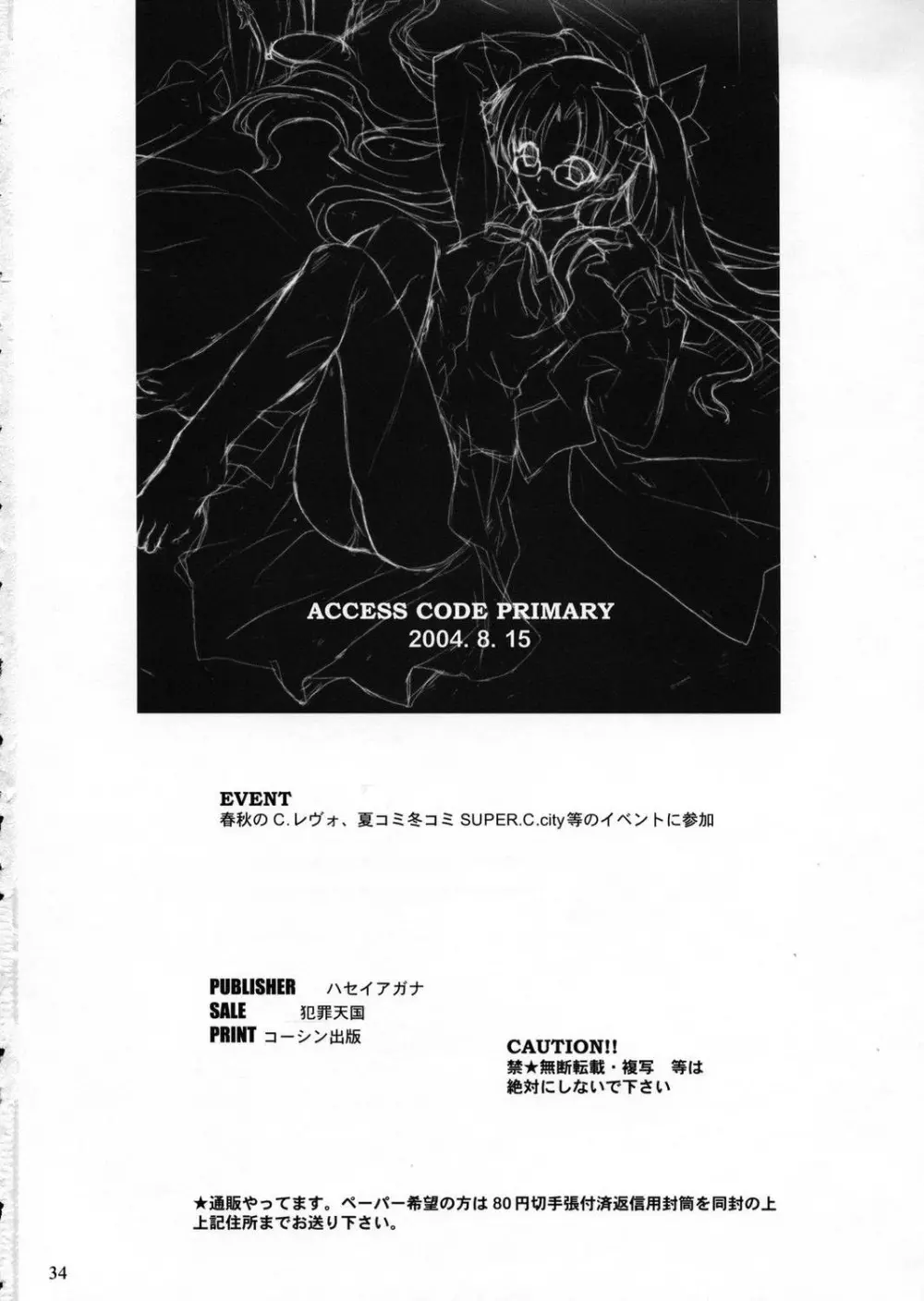 ACCESS CODE PRIMARY Page.33