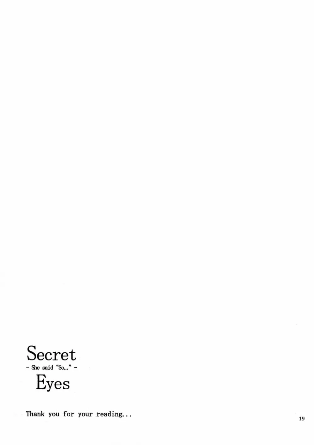 Secret Eyes Page.18