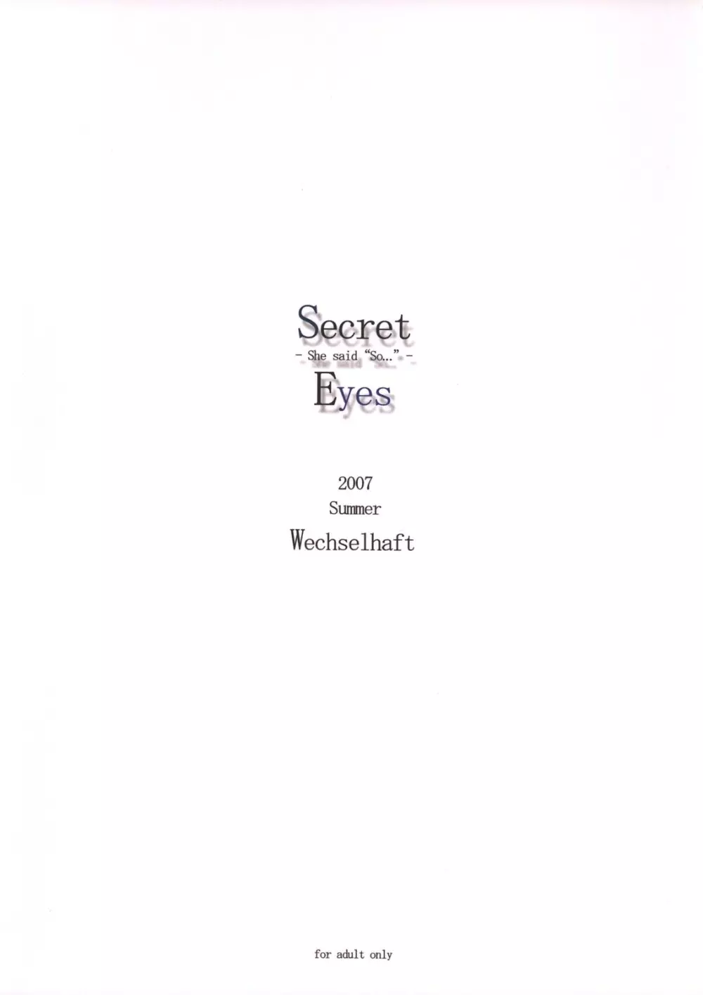 Secret Eyes Page.22