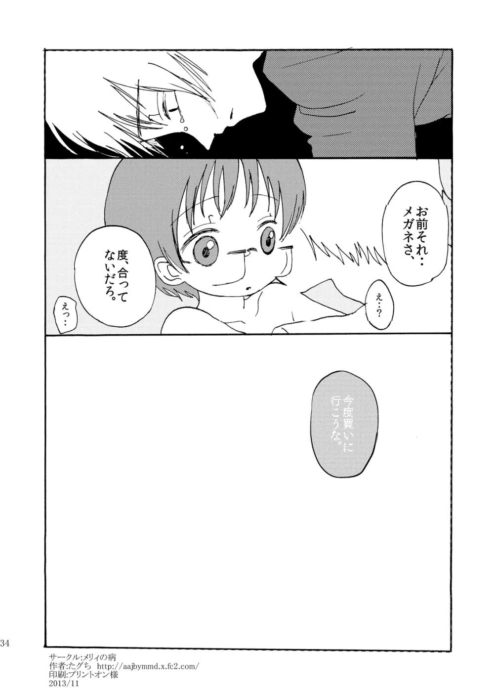 夕暮れ時の♂学生 Page.33