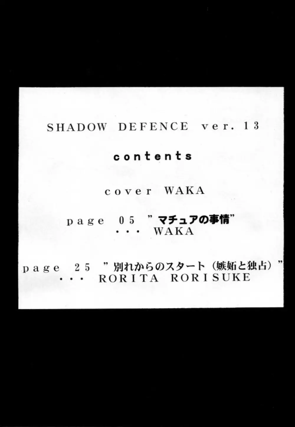Shadow Defense 13 Page.3
