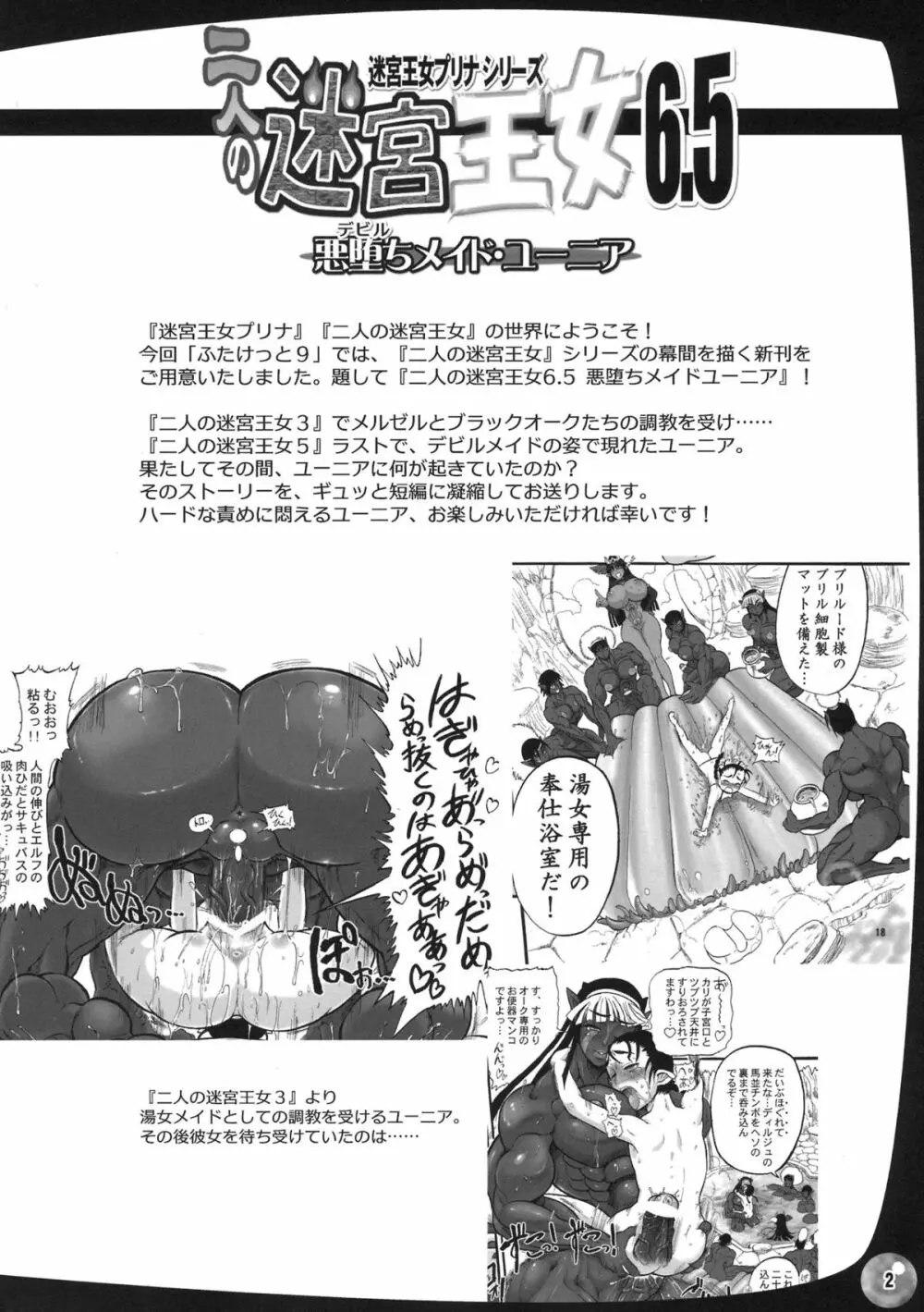 二人の迷宮王女6.5～悪堕ちメイド・ユーニア～＋ペーパー Page.2