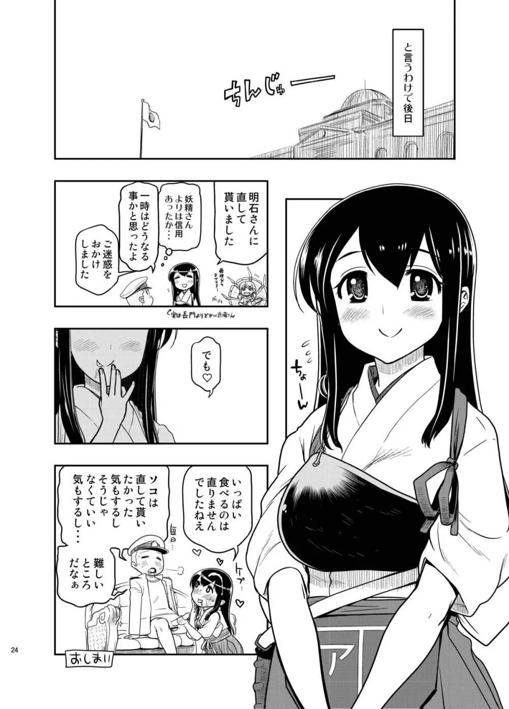 お尻の大きい赤城さんにおいしく頂かれました Page.23