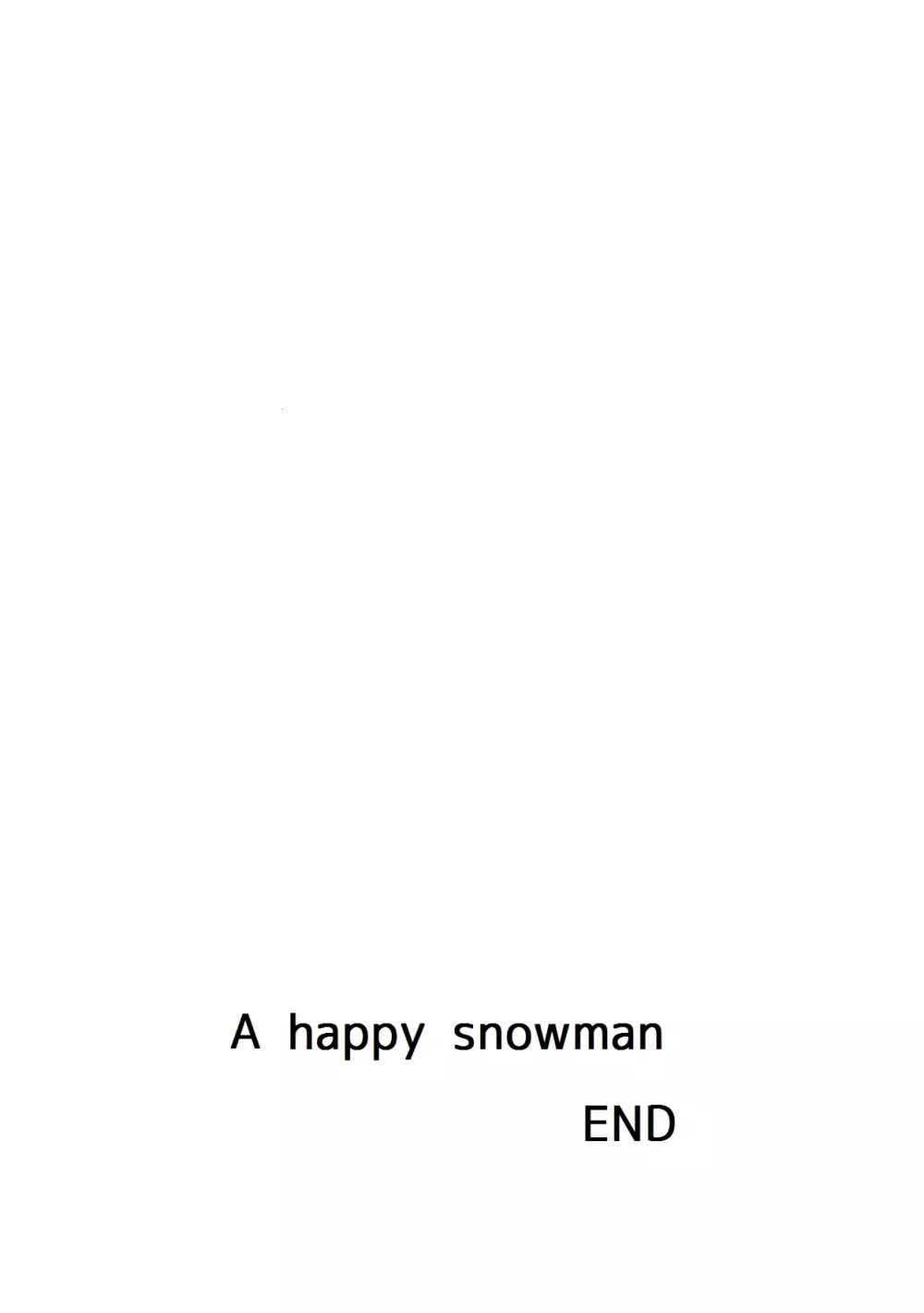 しあわせなゆきだるま A happy snowman Page.26