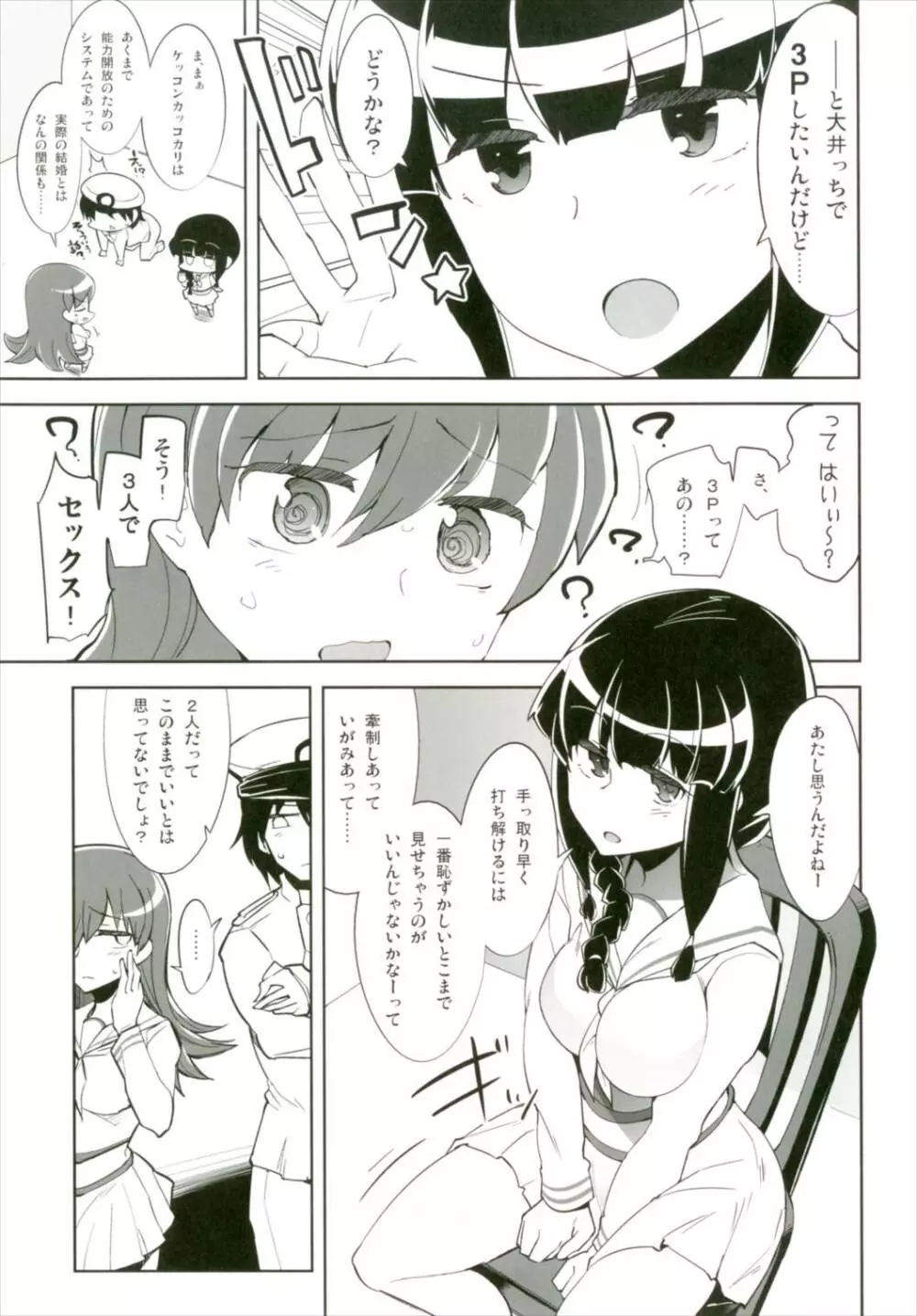 北上さんと大井っちないしょのないしょ Page.6