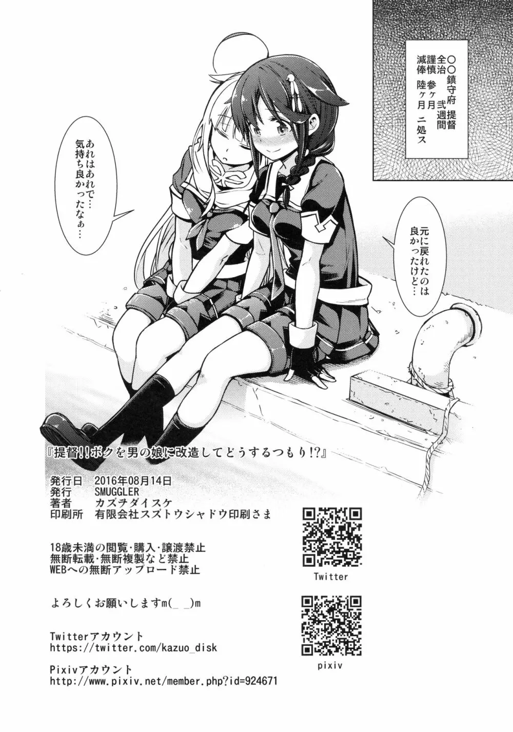 提督!!ボクを男の娘に改造してどうするつもり!? Page.21