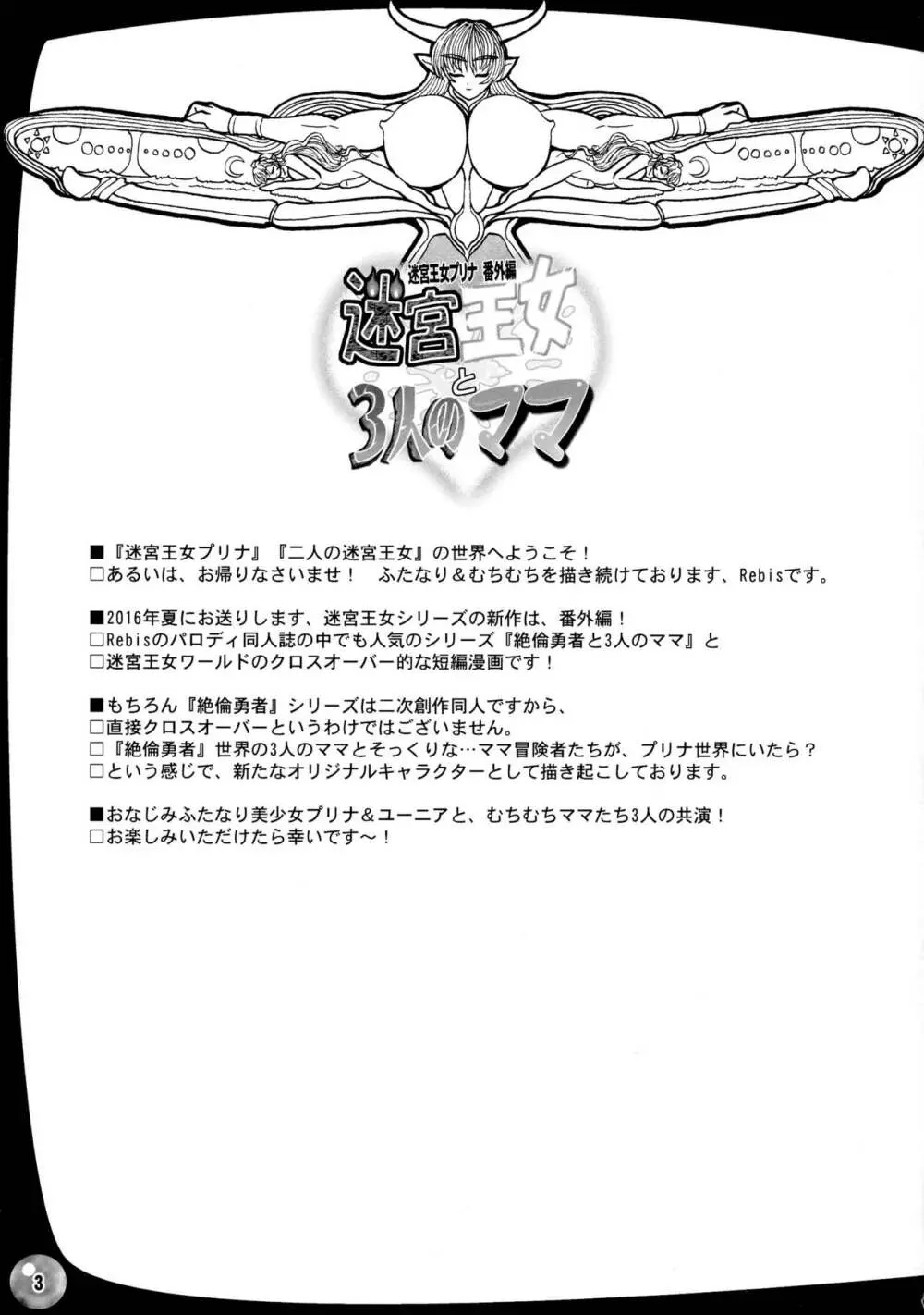 迷宮王女と3人のママ:夏コミ会場小冊子付きセット Page.3