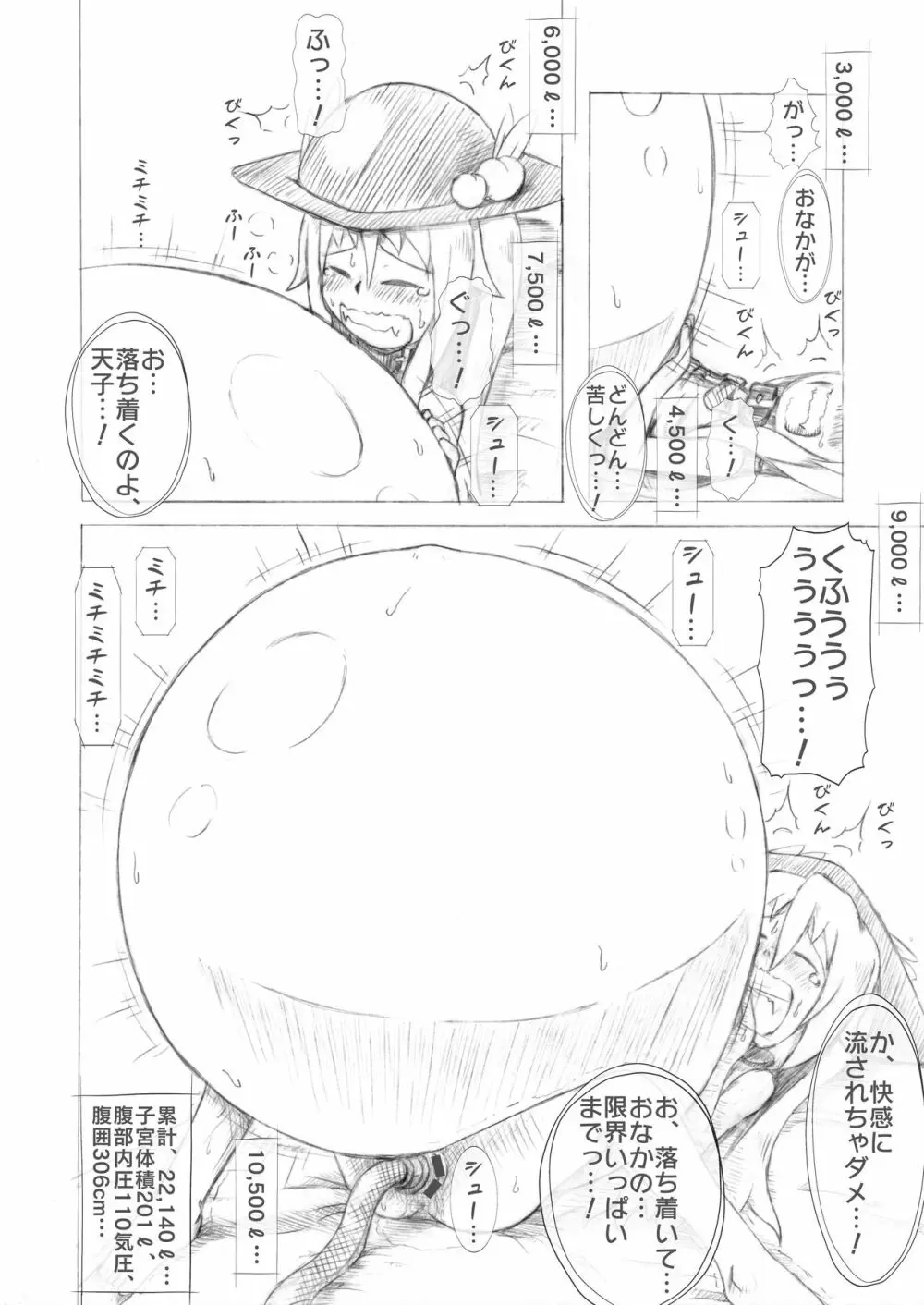 天子ちゃん膨腹耐久実験～破裂編２～ Page.21